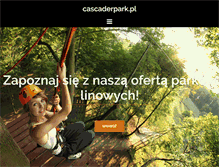 Tablet Screenshot of cascaderpark.pl